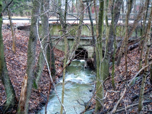 Igelbäcken genom bron till Ulriksdals Stlottspark kr