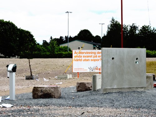 Rivningstomten parkourrester