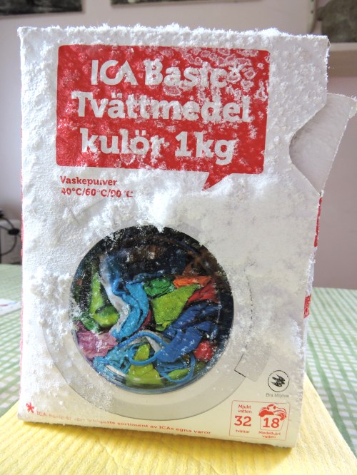 Gotland så här åldras ett paket tvättmedel över vintern