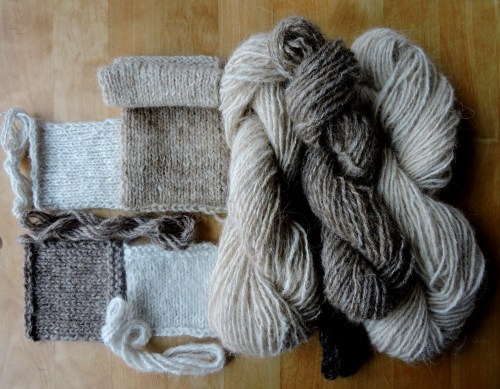 Provgarner och lappar