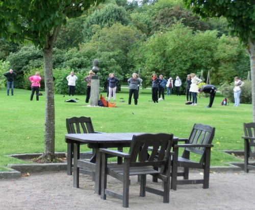 Uppsala gym utanför orangeriet